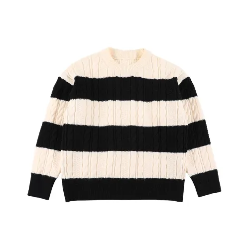 SHIBU Xuan Малыш Оболочка 9902 Большой Полосы Свитер Черный KIDS Свитеры