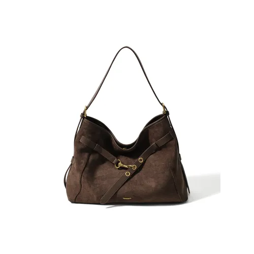 Simedin Сумка через плечо из коровьей кожи женская шоколадный хаки коричневый