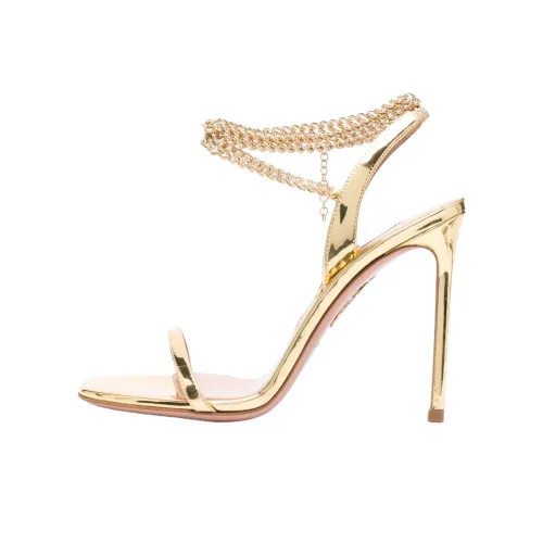 AQUAZZURA One Ремешок Сандалии Женские Золотые