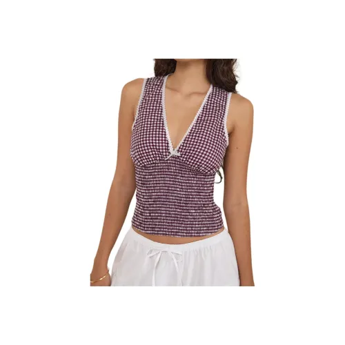 Motel Rocks Бургунди Женские Майки