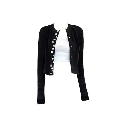 PAIN OR PLEASURE Осенний Трикотаж Женский Черный