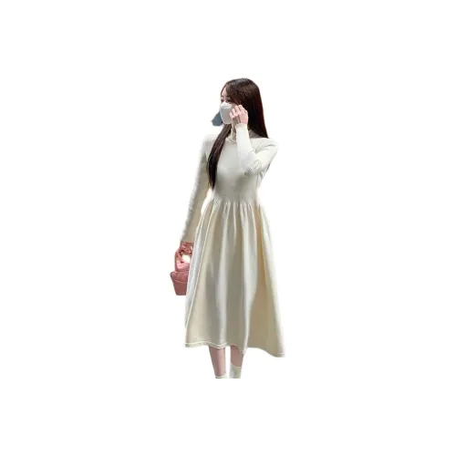 VINMUK Длинное платье с длинными рукавами женское