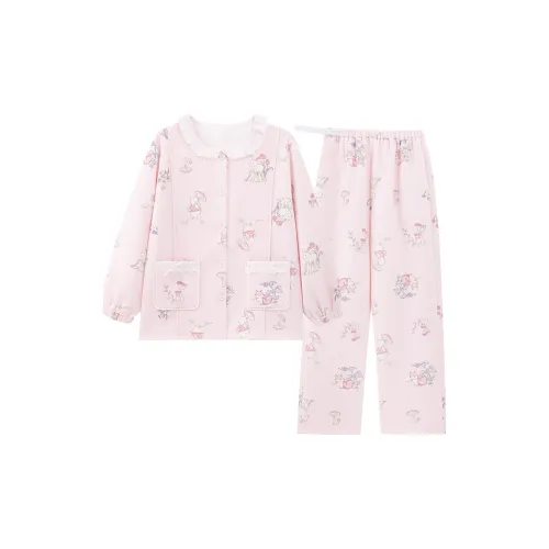 78396 Розовый Гриб Кролик Женские Пижамные комплекты