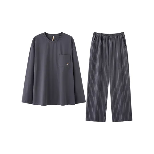 Kerener Pajama Комплект Мужской Серый Синий