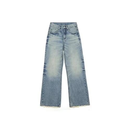 STRANGER LAB Aqua Blue Unisex Jeans