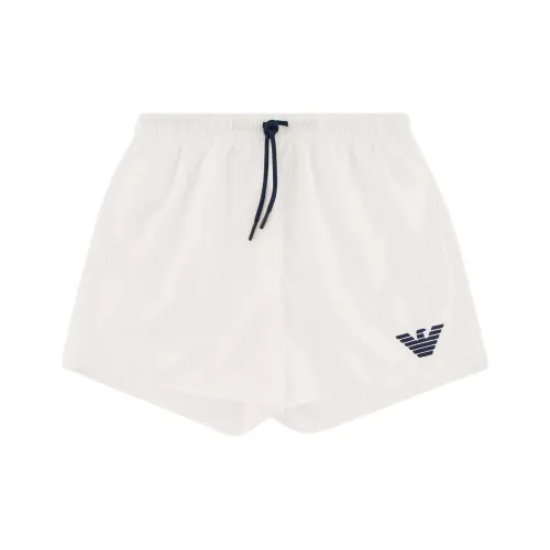 EMPORIO ARMANI Пляжные шорты Мужские Белые