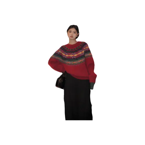 XIANSINIAO Красный Женский Трикотаж