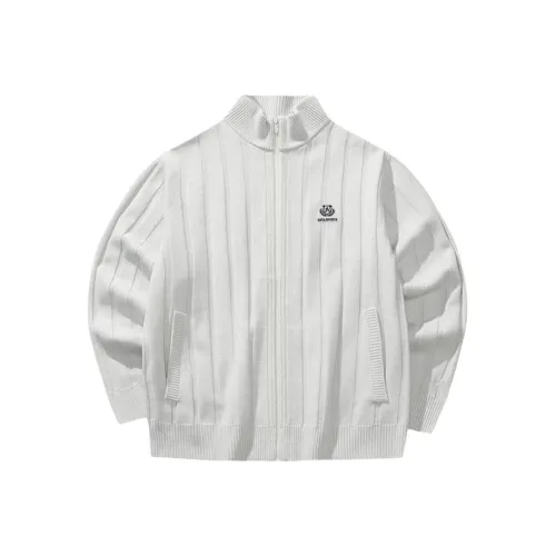 CHAOJIANTA KNIT Кардиганы Мужской Белый Фотиния Серый