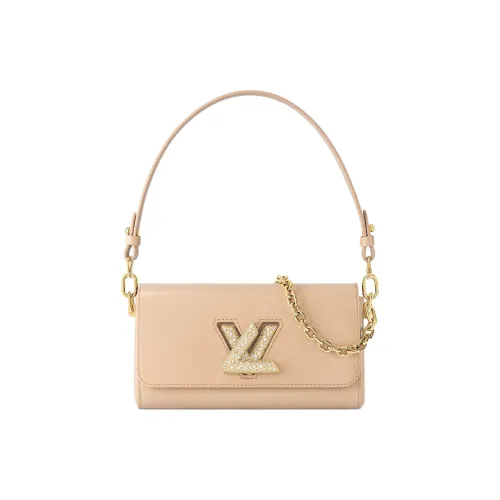 LOUIS VUITTON Twist кожа EPI сумка через плечо женская бежевая