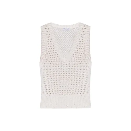 BRUNELLO CUCINELLI Майка Женская Белая