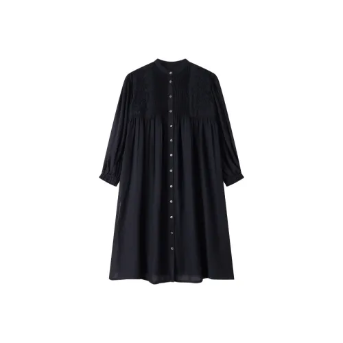 DE Mincollection Длинное платье с длинными рукавами женское