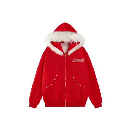 LEO NERI Red Women's Sweatshirts LEO NERI Красный Женские Свитшоты