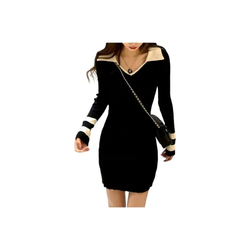 VINMUK Длинное платье с длинными рукавами женское