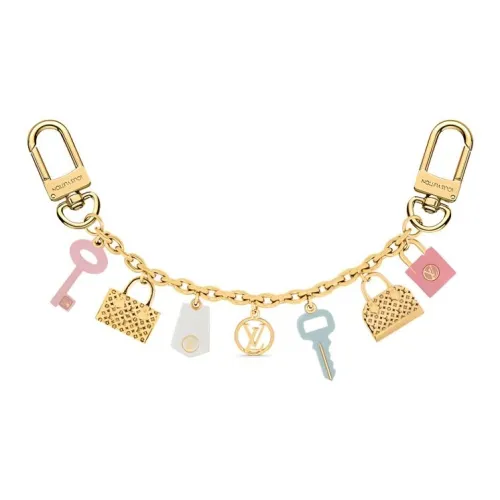 LOUIS VUITTON Металл Ацетат Сумка с цепочкой и брелоком сумка ремень женский золотой