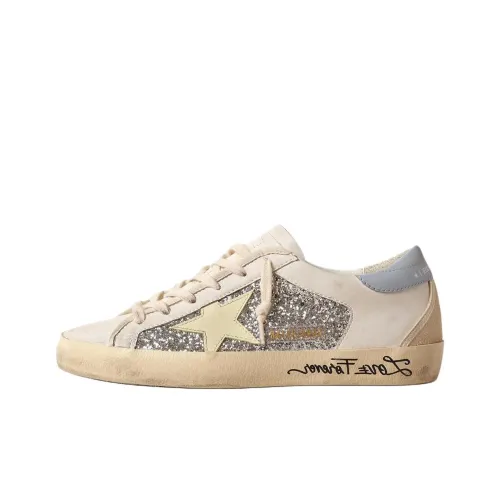 Golden Goose Супер Звезда Low Топ Кроссовки для скейтбординга Женские Белые Потертые