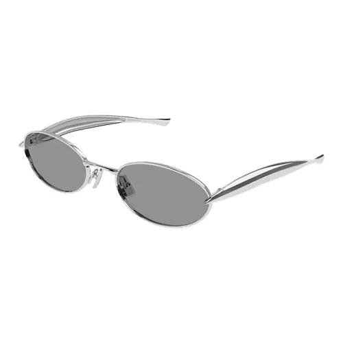 Bottega Veneta Металл OVAL SUNGLASSES Женские Серебряный