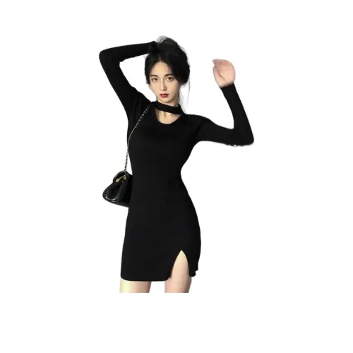 VINMUK Длинное платье с длинными рукавами женское