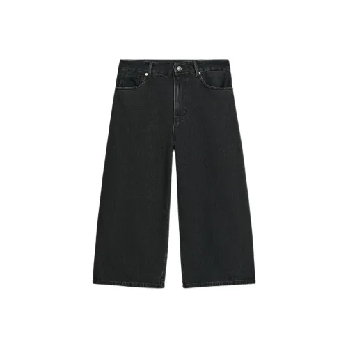 ZARA Trf Черные Женские Джинсовые Шорты