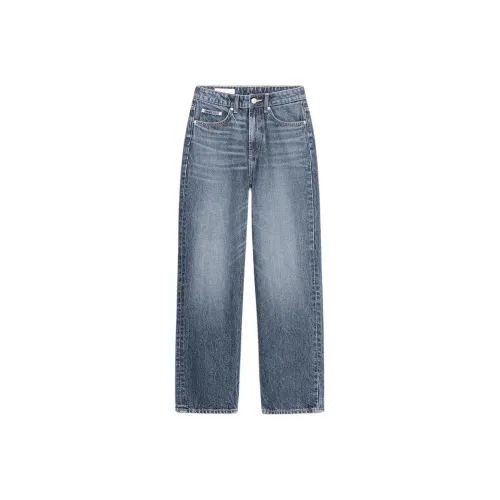 ZARA Trf Морской синий Женские Джинсы