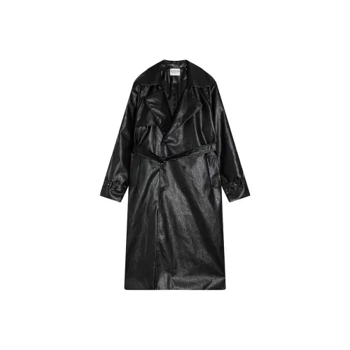 THINGYLAB Черные Мужские Кожаные Куртки