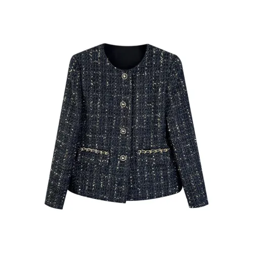 GZQJ Черное Женское Пальто