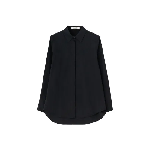 SOON FLOWER Черные Женские Рубашки