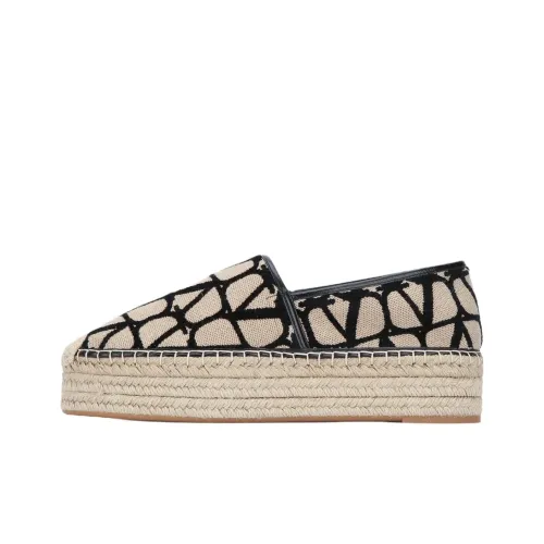 Valentino Iconography Платформа Холст Espadrilles Женские Бежевый