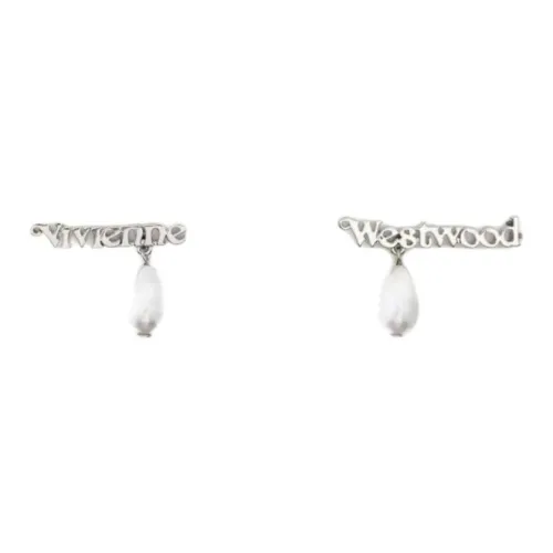 Vivienne Westwood Серьги из металла унисекс серебряный