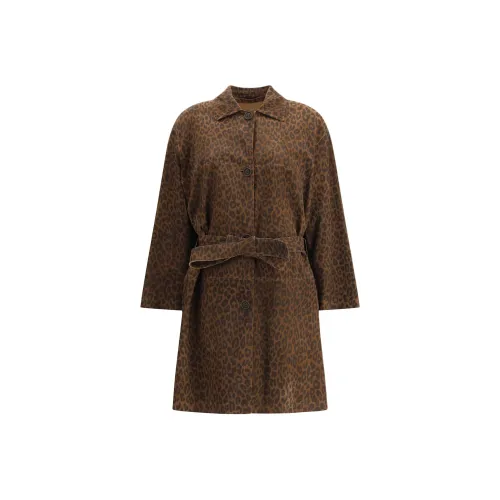 SALVATORE SANTORO Коричневое Женское Пальто