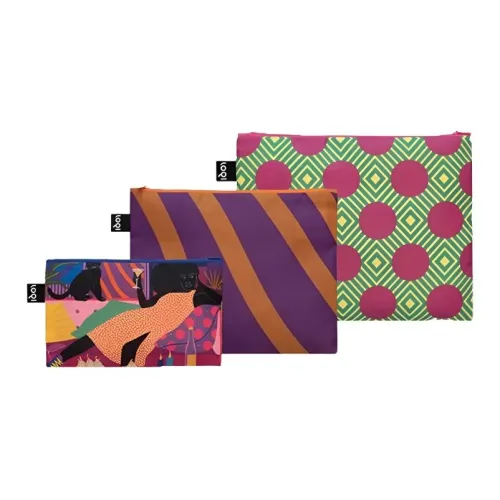 Loqi AURELIA DURAND Коллаборация Переработанный полиэстер Хлопок для хранения Женские Зимний Ночь