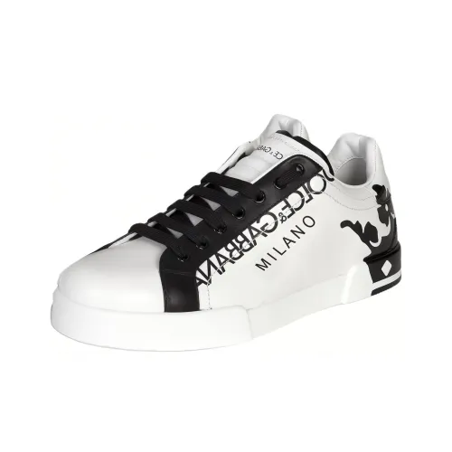 Dolce Gabbana Низкие кроссовки для скейтбординга Мужские Белые