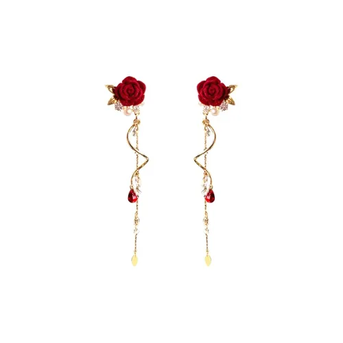 Rhymes Серьги с золотым покрытием из меди женские