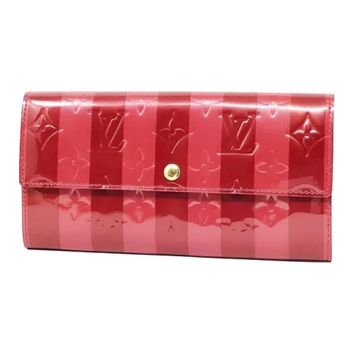 LOUIS VUITTON Sarah Кожа Кошелек Стандартный Унисекс Красный