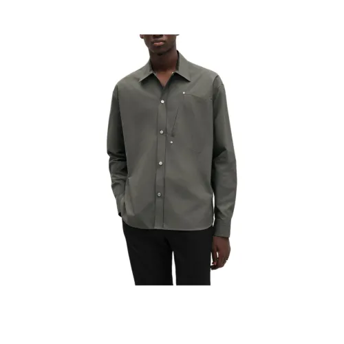 HERMES Зеленые Мужские Рубашки