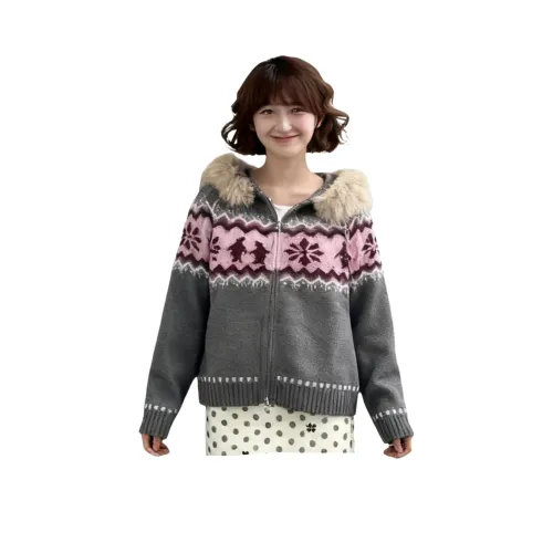 FINDSME GAGA Серый Женский Трикотаж