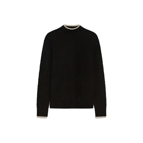 'S MAX MARA Feltro Коллекция Шерсть и Кашемир JUMPER Свитер Женские Черный