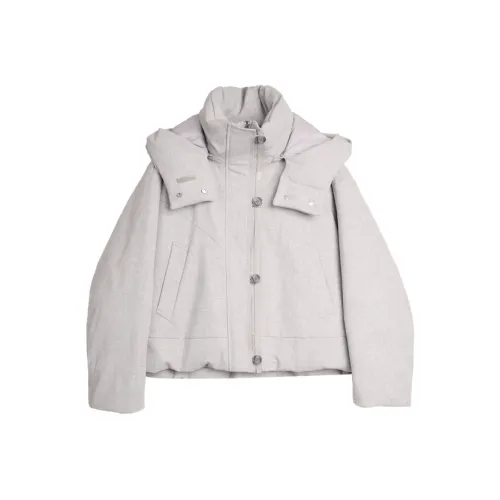 ELLE Светло-серый женский пуховик