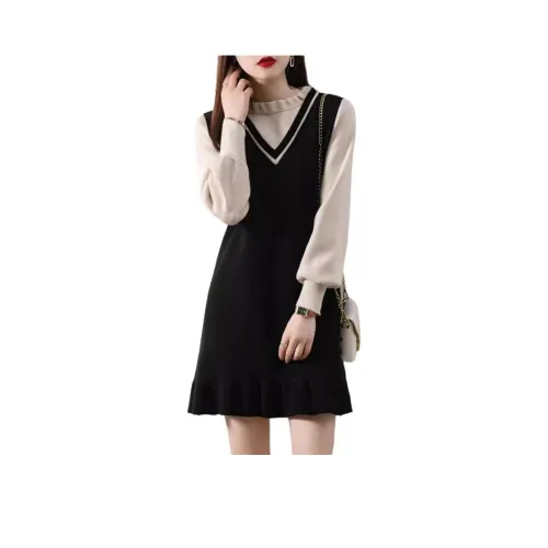 VINMUK Длинное платье с длинными рукавами женское