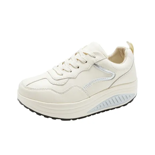 Reivanti Спортивная обувь для женщин минималистский стиль бежевый серебристый