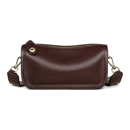 VINEY Коровья кожа Подушка Сумка Сумка через плечо Средняя Женская Экрю