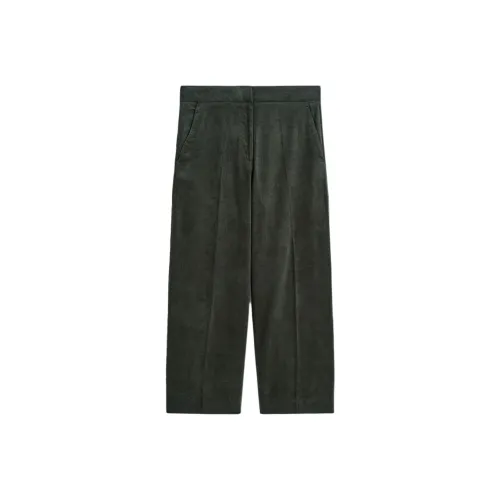 COS Темно-зеленые женские повседневные брюки