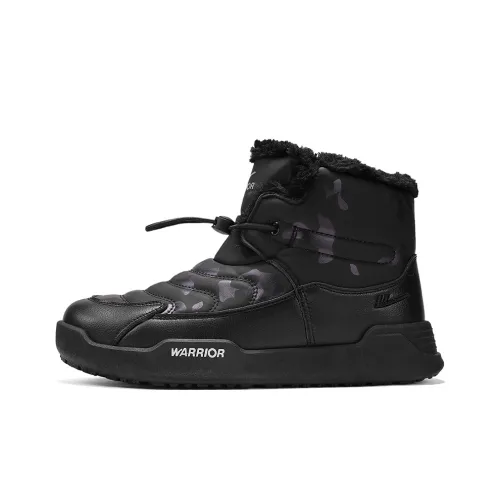 Warrior Термический Износостойкий Увеличивающий Высоту Противоскользящий Короткий Снегоботинки Мужской Черный