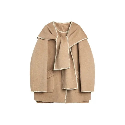 ELLE Khaki Женское пальто