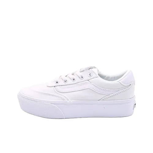 Vans BROOKLYN LS Устойчивые к истиранию Низкие Кроссовки для скейтбординга Женские Белые