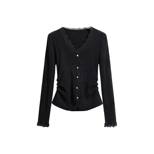 SIBAISHE Черный Женский Трикотаж