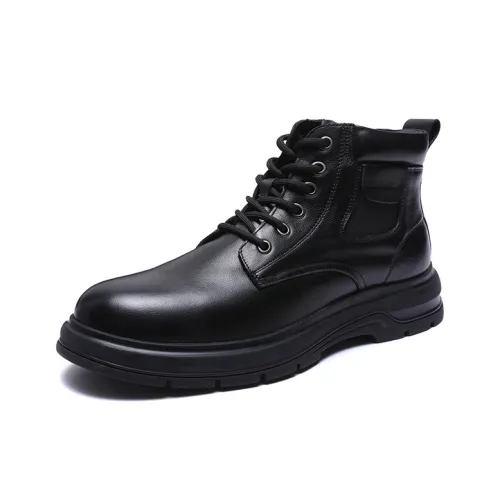 H2 Лицевая коровья кожа Винтаж Trendy Versatile Обувь Для мужчин Мартин Boot Мужской