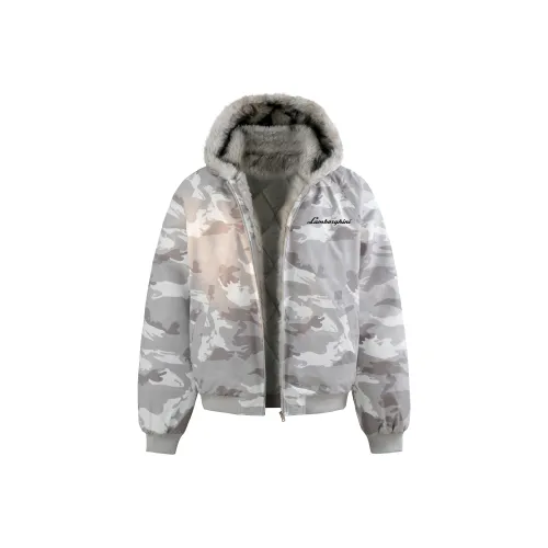 AUTOMOBILI LAMBORGHINI Хлопковый пуховик унисекс