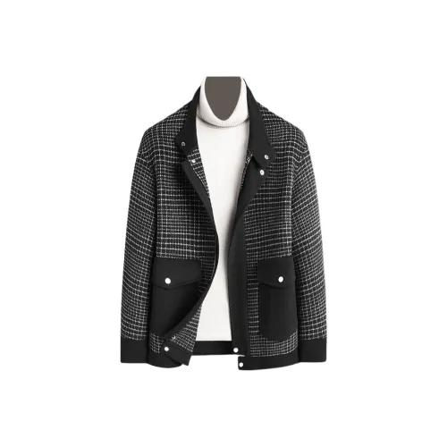 TIFAN Черная клетка Мужские Куртки