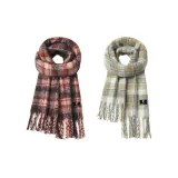 Белый и синий, клетчатый + красно-коричневый, клетчатый