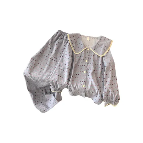 HANQIANNUO Весенний Осенний Пижама Женская Большой размер